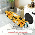 1-Piece Pumpkin Ghost Cat  Ironing Board Cover, Universal Size, Without Board