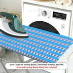 1-Piece Blue Striped Simple Modern  Ironing Board Cover, Universal Size, Without Board