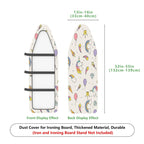 1-Piece Unicorn Rainbow Star  Ironing Board Cover, Universal Size, Without Board
