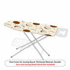 1-Piece Coconut Pattern Tropical Decorative White  Ironing Board Cover, Universal Size, Without Board
