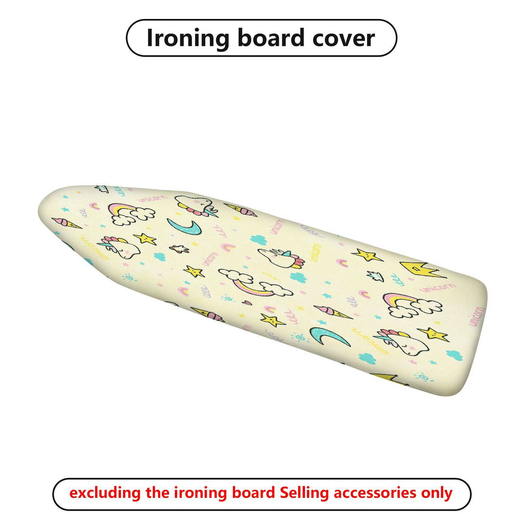 1-Piece Unicorn Cloud Star  Ironing Board Cover, Universal Size, Without Board