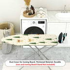 1-Piece Christmas Tree Bow Pattern Holiday  Ironing Board Cover, Universal Size, Without Board