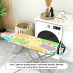 1-Piece Bear Star Colorful  Ironing Board Cover, Universal Size, Without Board