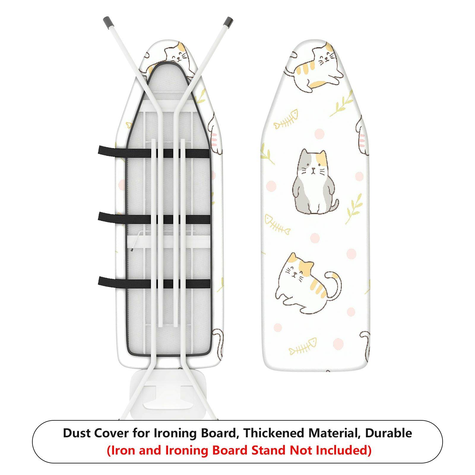 1-Piece Cat Pattern Cute Animal Design Decorative  Ironing Board Cover, Universal Size, Without Board