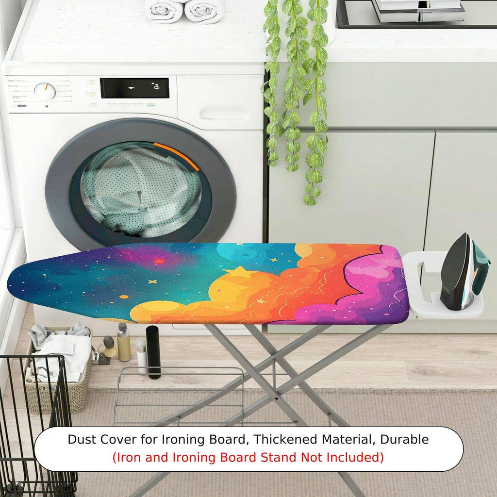 1-Piece Galaxy Cloud Star  Ironing Board Cover, Universal Size, Without Board