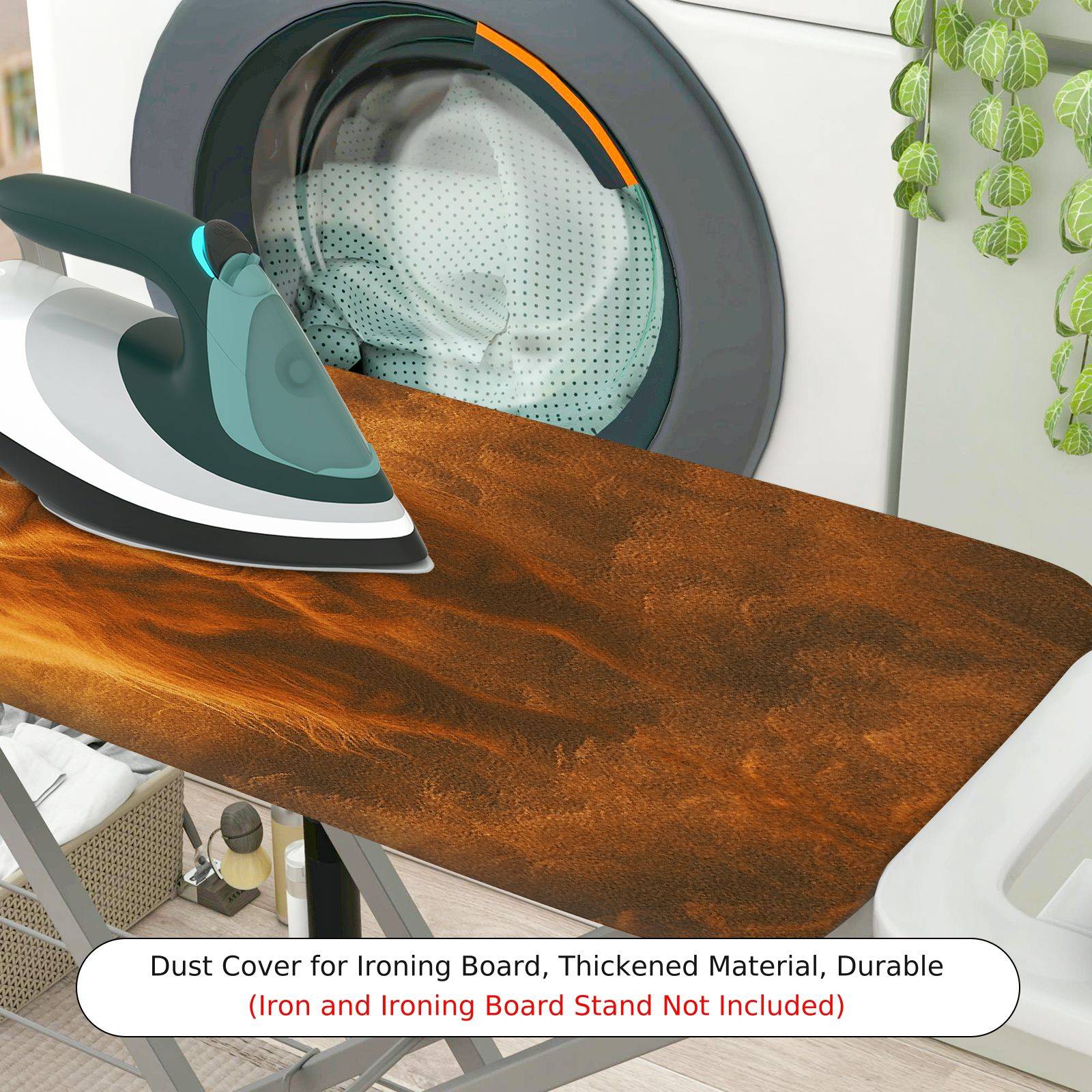 1-Piece Longhorn Cattle Nature Sunset  Ironing Board Cover, Universal Size, Without Board