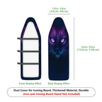 1-Piece Cat Mysterious Elegant  Ironing Board Cover, Universal Size, Without Board