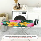 1-Piece Tropical Floral Leaf Deco  Ironing Board Cover, Universal Size, Without Board