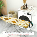 1-Piece Golden Star Polka Dot Artistic  Ironing Board Cover, Universal Size, Without Board