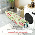 1-Piece Christmas Ornament Holly Berry  Ironing Board Cover, Universal Size, Without Board