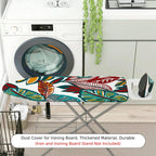 1-Piece Leaves Floral Tropical  Ironing Board Cover, Universal Size, Without Board