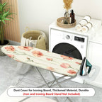 1-Piece Floral Pink Delicate  Ironing Board Cover, Universal Size, Without Board