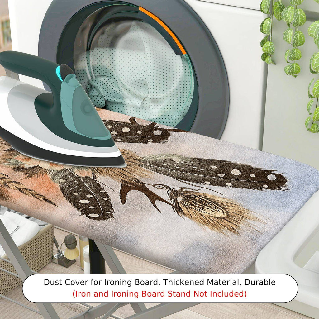 1-Piece Dreamcatcher Floral Feather  Ironing Board Cover, Universal Size, Without Board