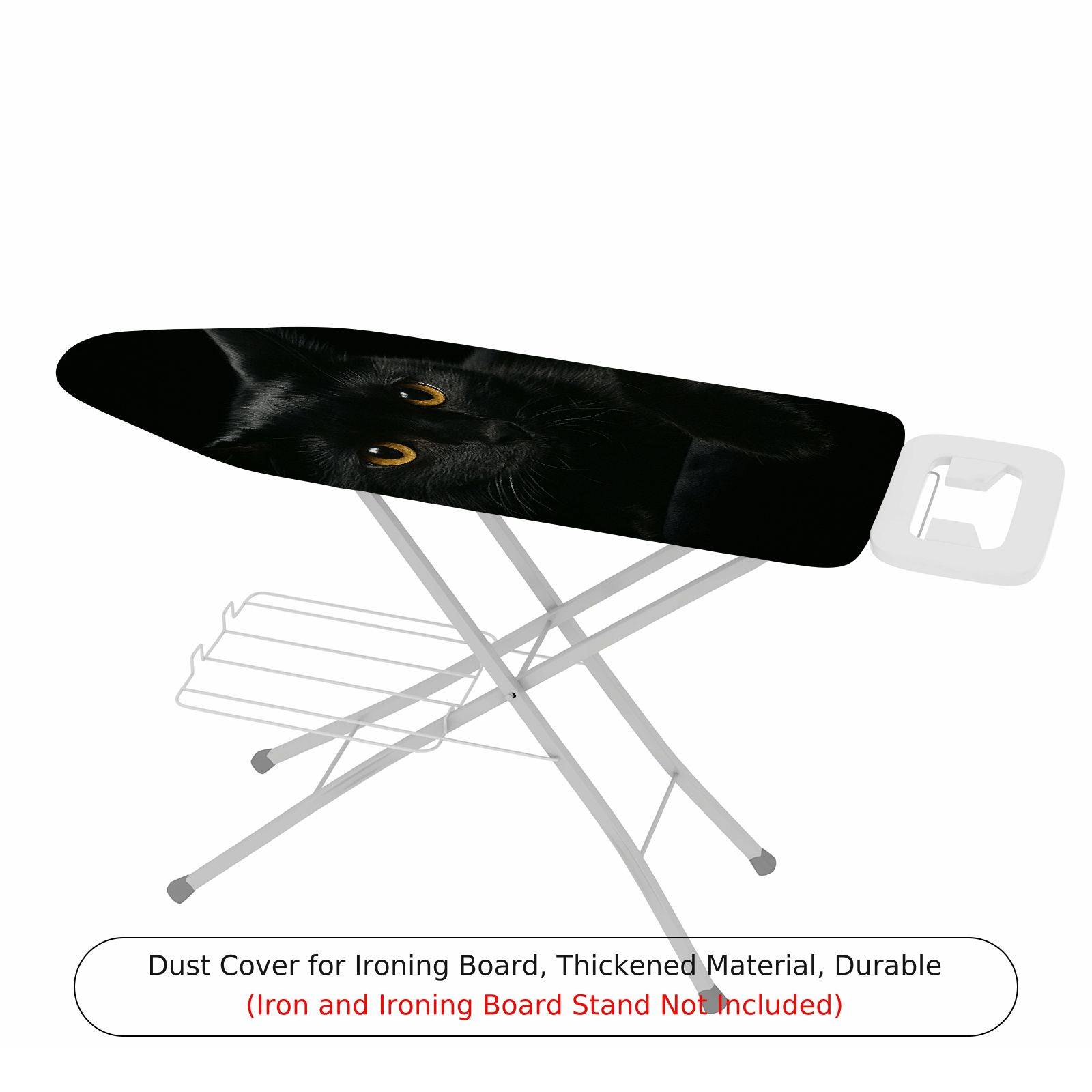 1-Piece Black Cat Eyes Pet Animal Halloween  Ironing Board Cover, Universal Size, Without Board