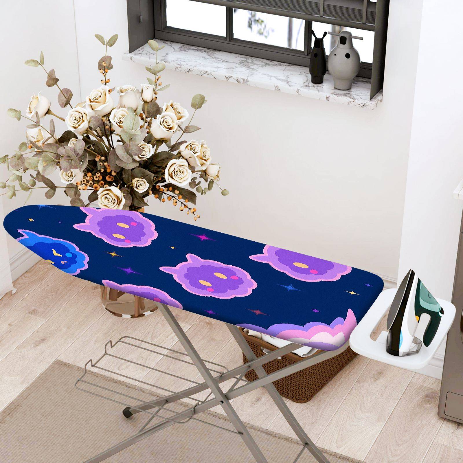 1-Piece Starry  Fantasy  Ironing Board Cover, Universal Size, Without Board