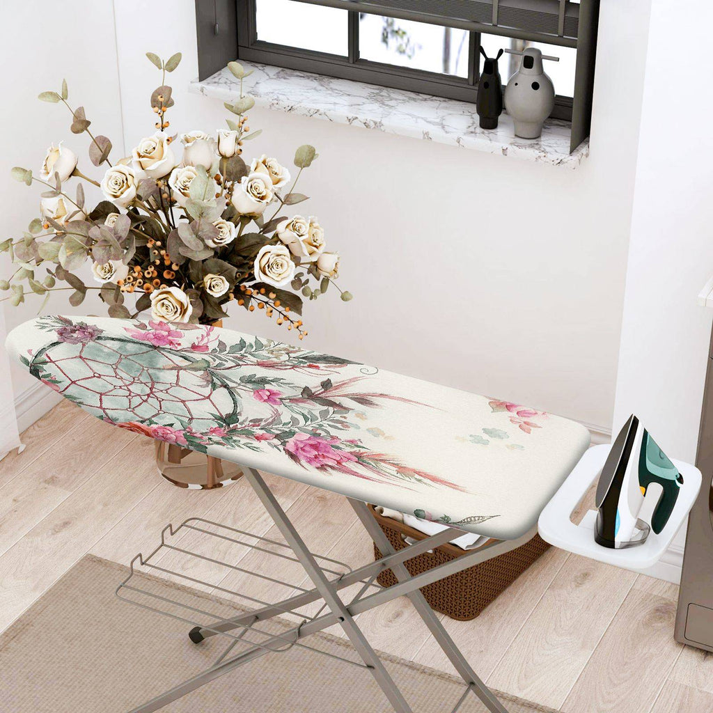 1-Piece Floral Dreamcatcher Bohemian  Ironing Board Cover, Universal Size, Without Board