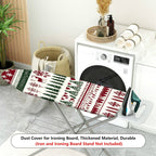 1-Piece Christmas Reindeer Snowflake  Ironing Board Cover, Universal Size, Without Board