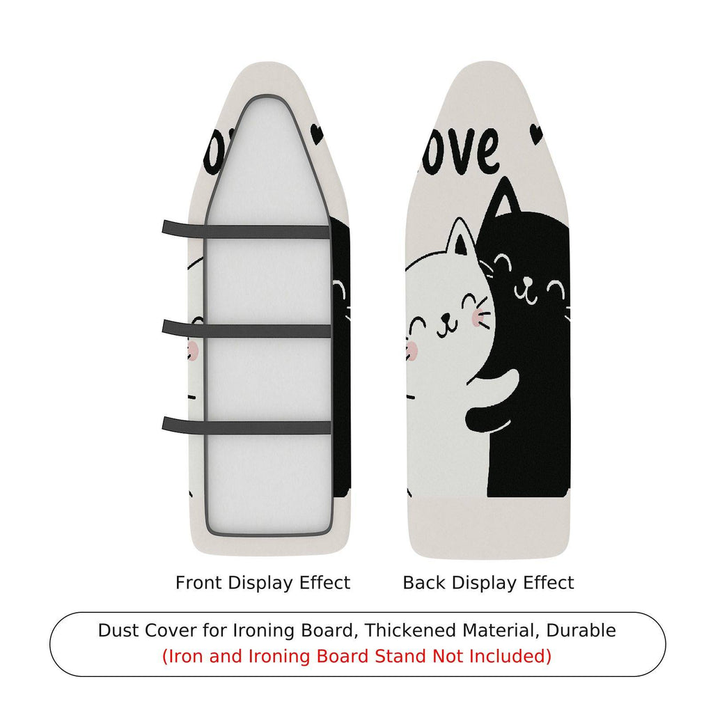 1-Piece Cute Cat Love  Ironing Board Cover, Universal Size, Without Board