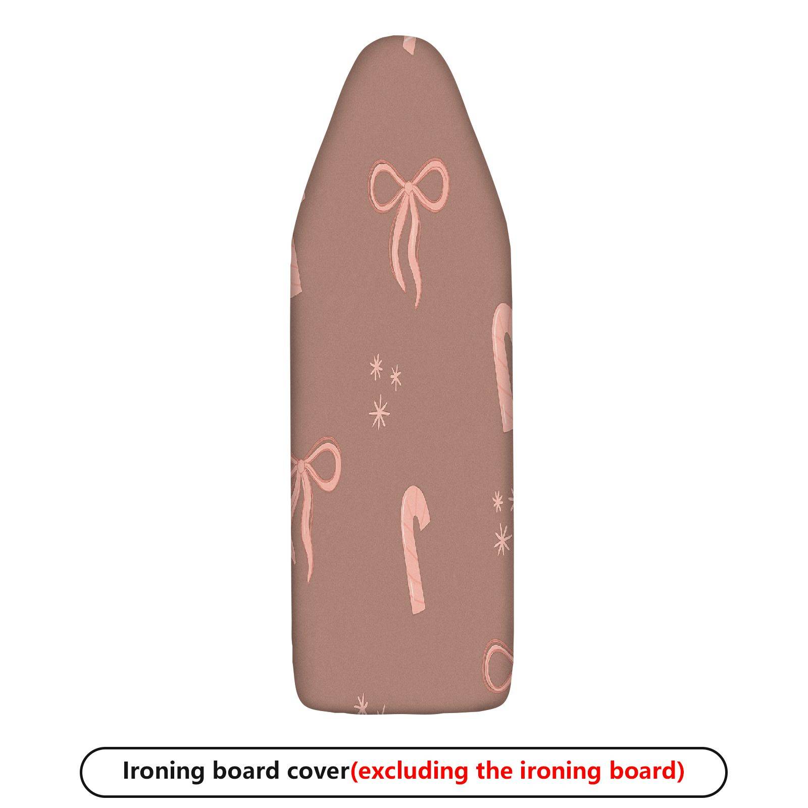 1-Piece Christmas Candy Cane Ribbon  Ironing Board Cover, Universal Size, Without Board