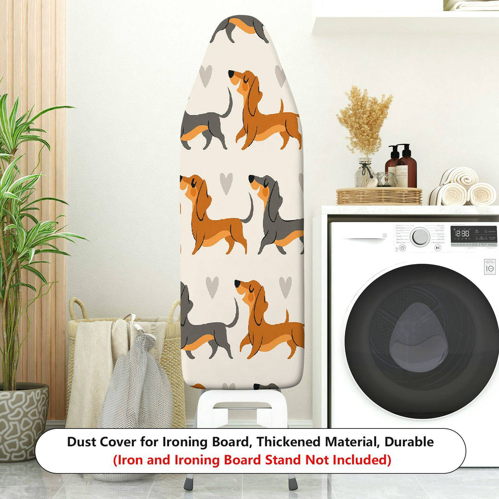 1-Piece Dog Heart Pattern Cute  Ironing Board Cover, Universal Size, Without Board
