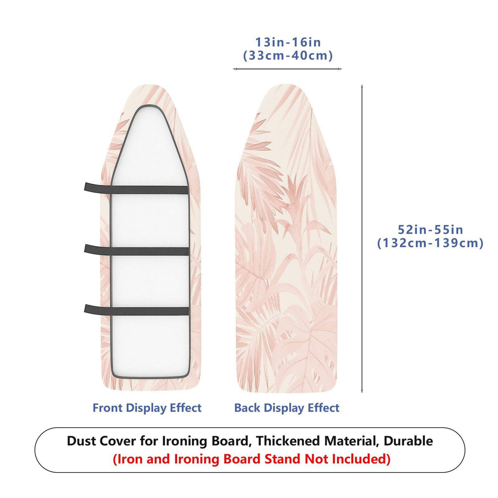 1-Piece Tropical Floral Pink  Ironing Board Cover, Universal Size, Without Board