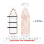 1-Piece Tropical Floral Pink  Ironing Board Cover, Universal Size, Without Board