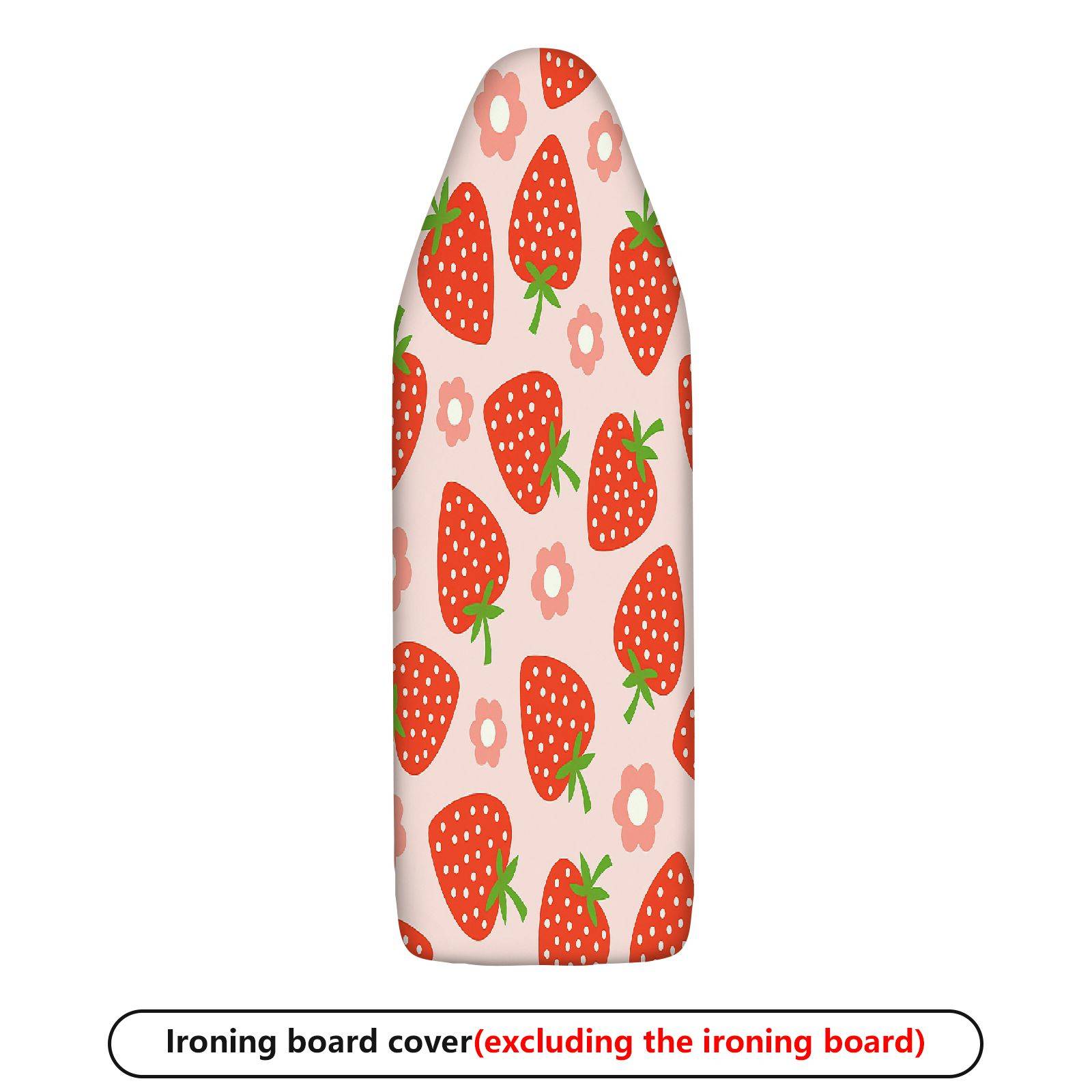 1-Piece Strawberry Floral Fruit  Ironing Board Cover, Universal Size, Without Board