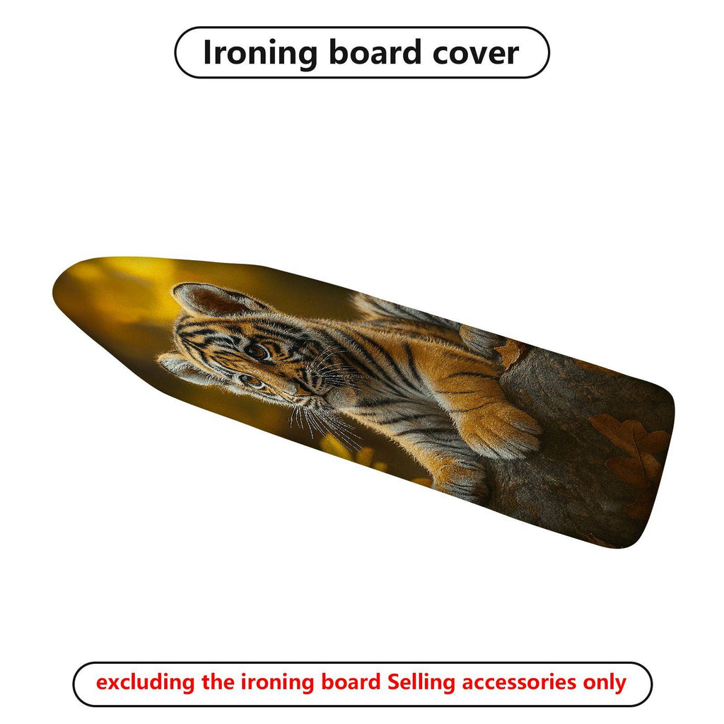 1-Piece Tiger Animal Nature  Ironing Board Cover, Universal Size, Without Board
