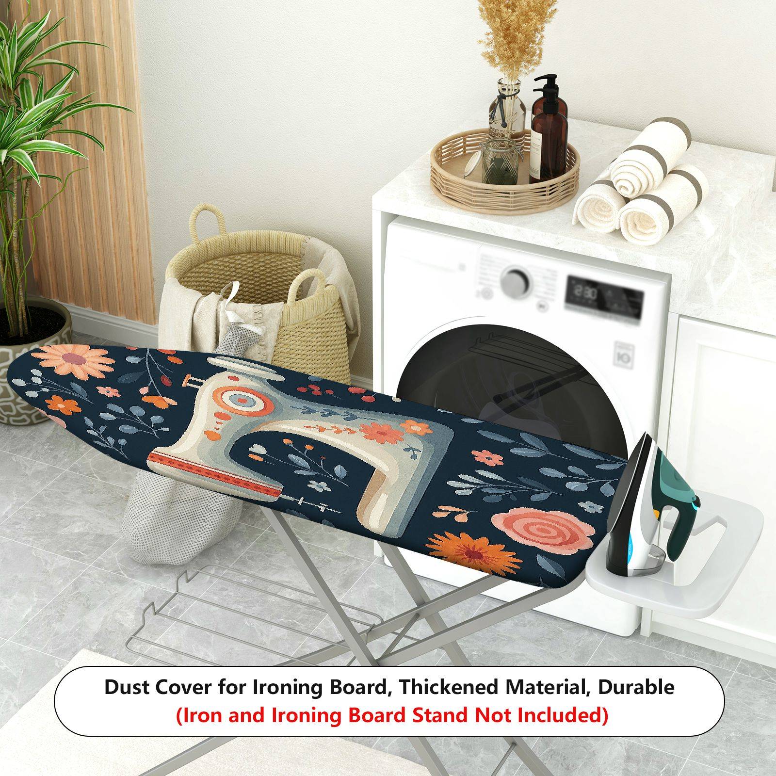 1-Piece Sewing floral retro  Ironing Board Cover, Universal Size, Without Board