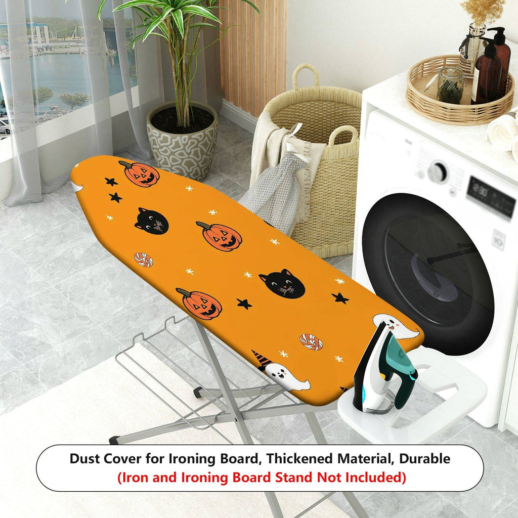 1-Piece Halloween Pumpkin Cat Ghost  Ironing Board Cover, Universal Size, Without Board