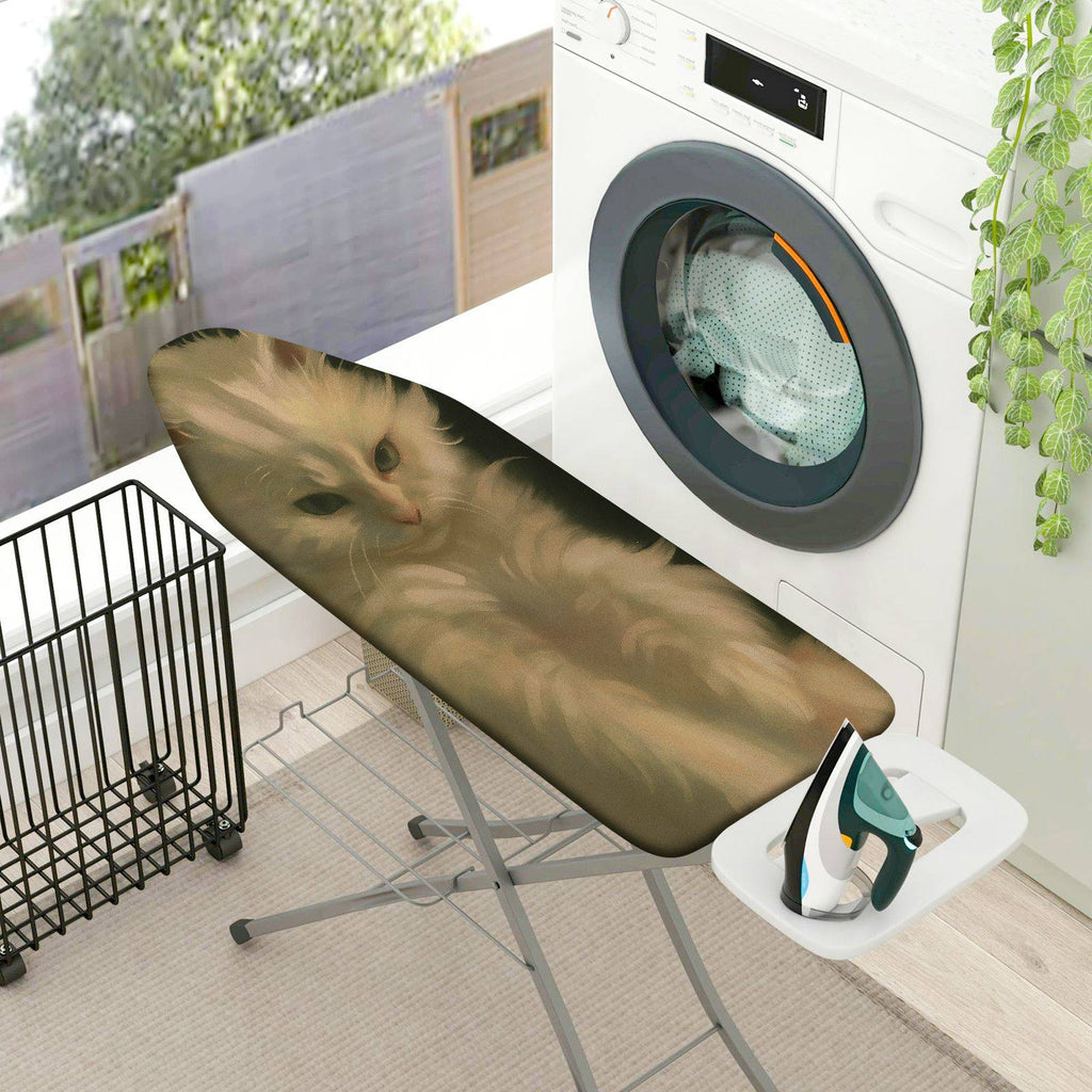 1-Piece Cat Print Feline Design Animal Art  Ironing Board Cover, Universal Size, Without Board