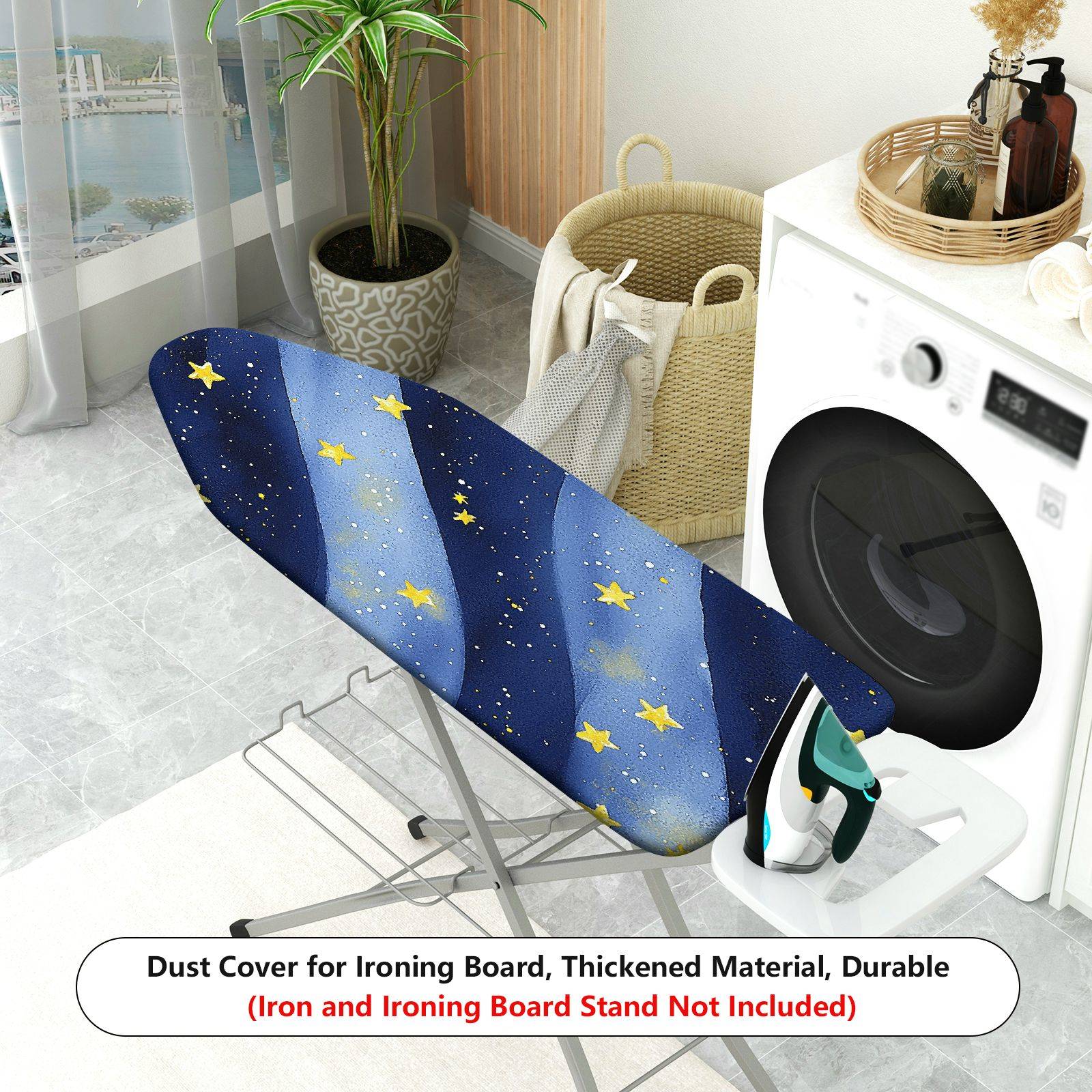 1-Piece Starry Night Sky Pattern Galaxy  Ironing Board Cover, Universal Size, Without Board