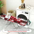 1-Piece Christmas Snowman Patterned  Ironing Board Cover, Universal Size, Without Board