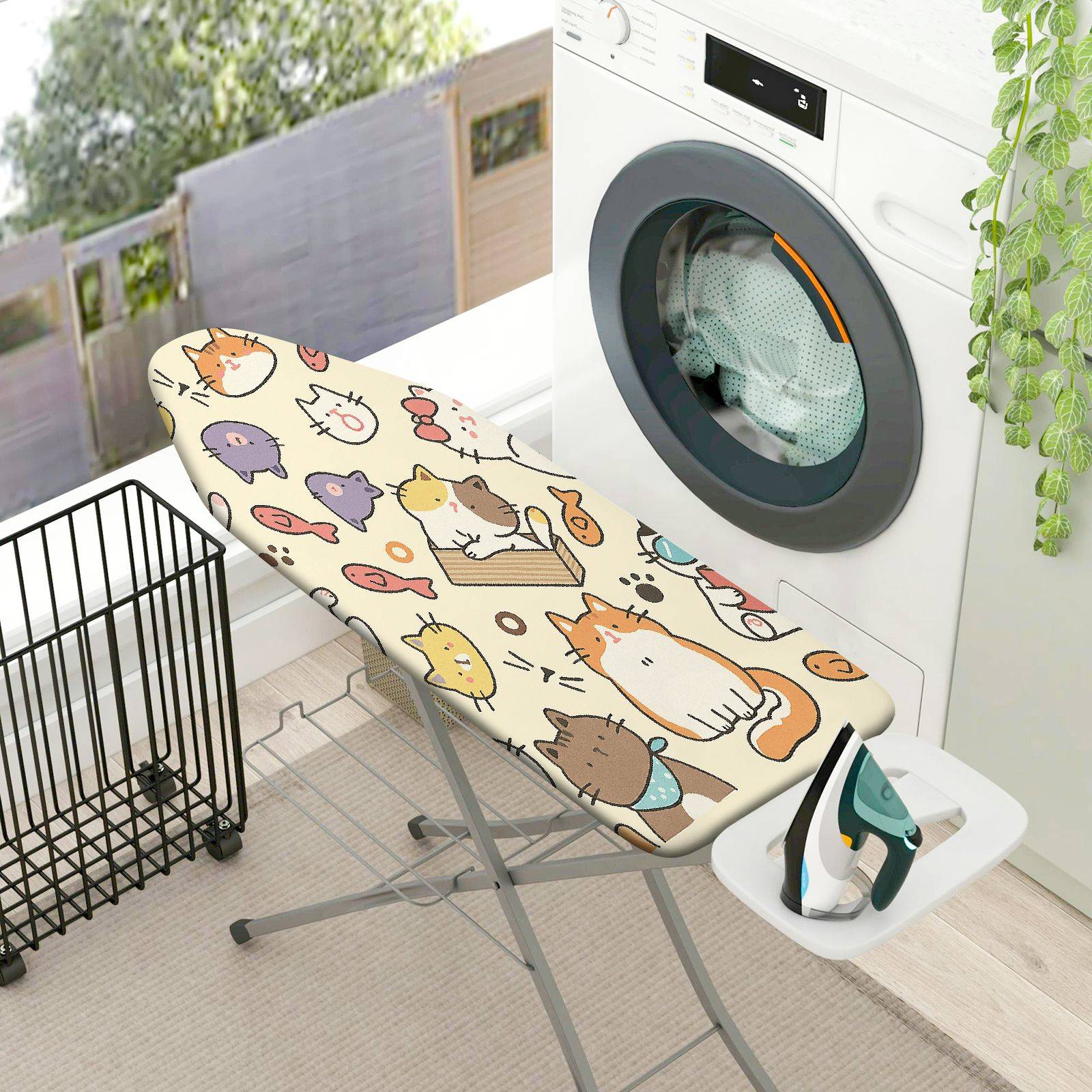 1-Piece Cute  Animal Cat  Ironing Board Cover, Universal Size, Without Board