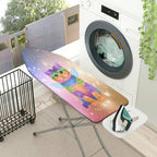 1-Piece Rainbow Cat Unicorn  Ironing Board Cover, Universal Size, Without Board