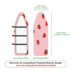 1-Piece Strawberry Pink Cute  Ironing Board Cover, Universal Size, Without Board