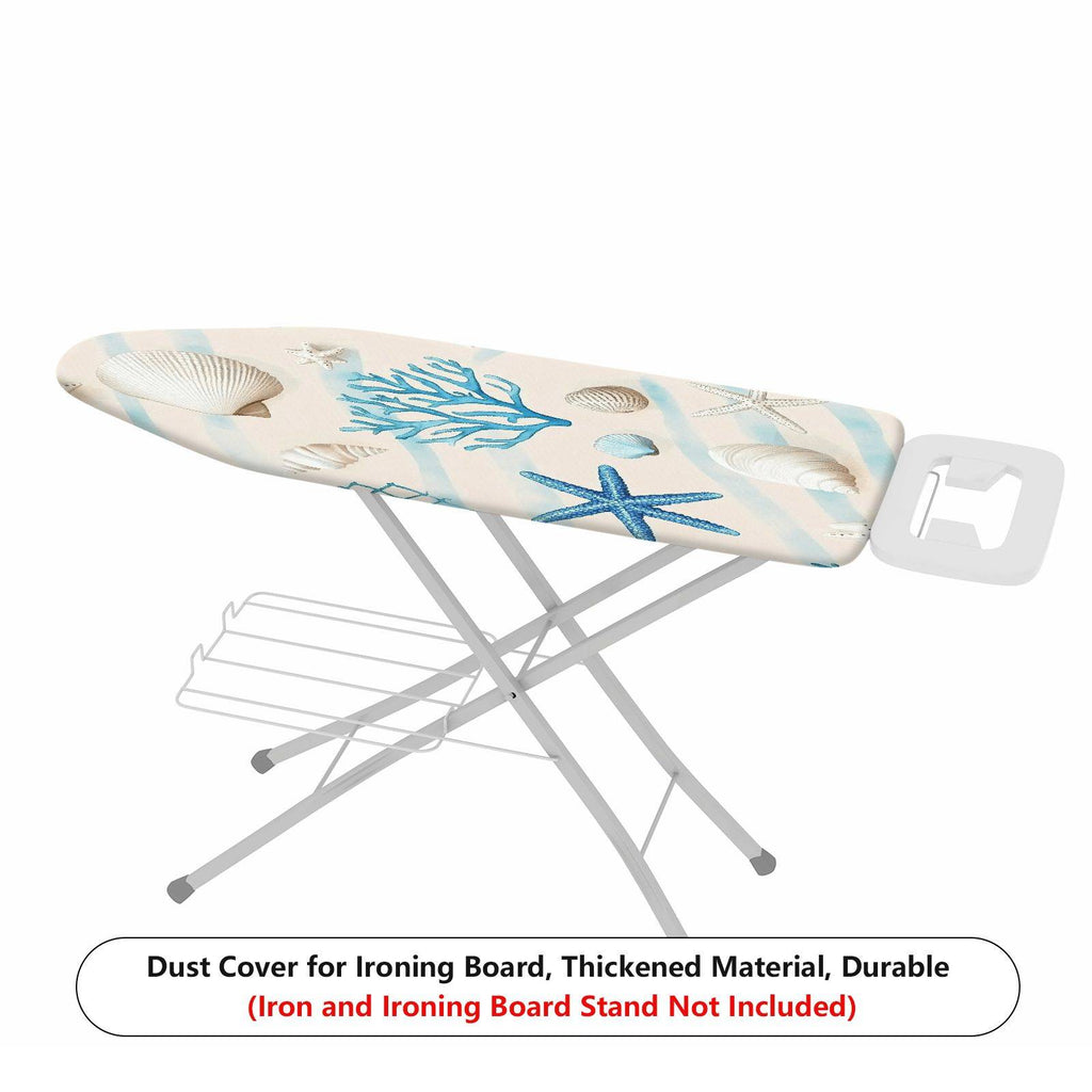 1-Piece Marine Coral Shell Starfish  Ironing Board Cover, Universal Size, Without Board