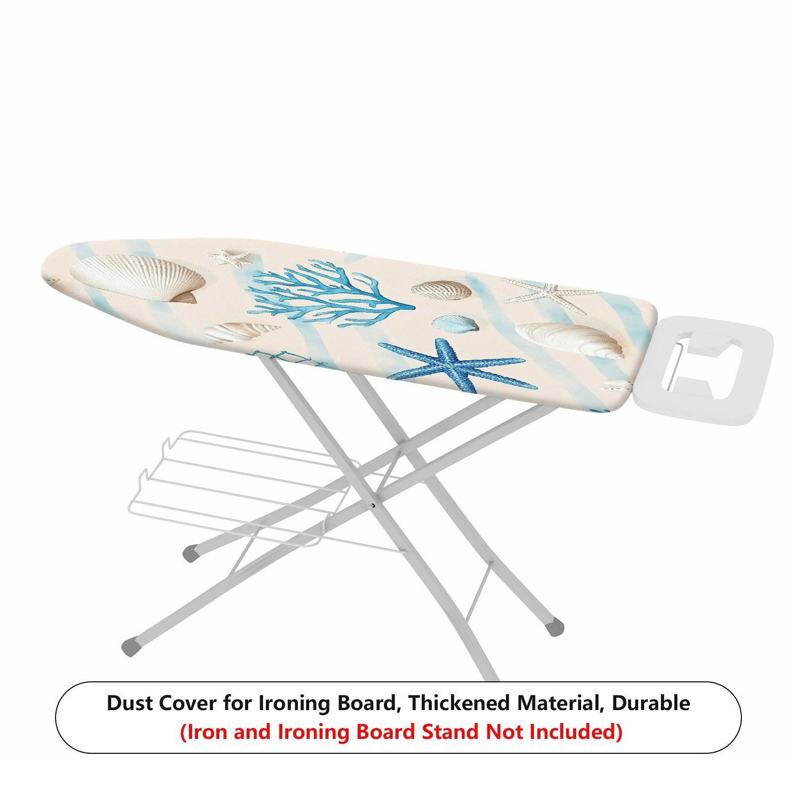 1-Piece Marine Coral Shell Starfish  Ironing Board Cover, Universal Size, Without Board