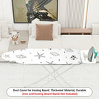 1-Piece Seaside Starfish Shell Coral  Ironing Board Cover, Universal Size, Without Board