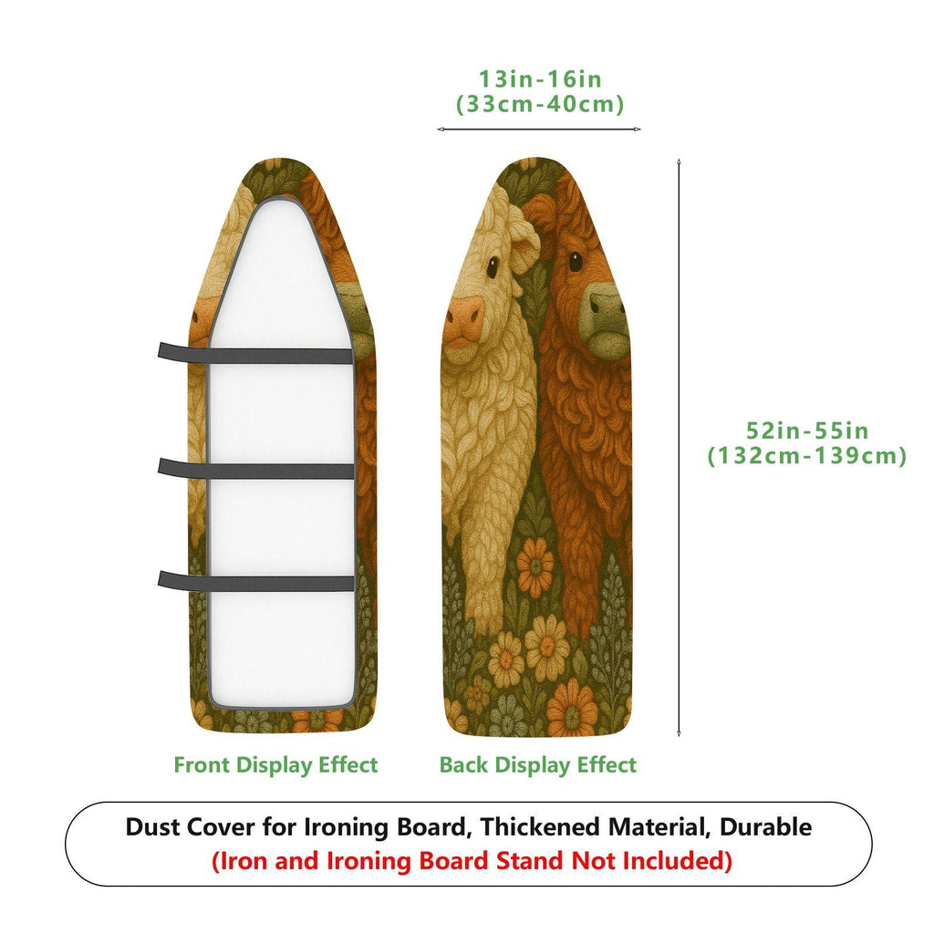 1-Piece Floral Animal Pastoral  Ironing Board Cover, Universal Size, Without Board