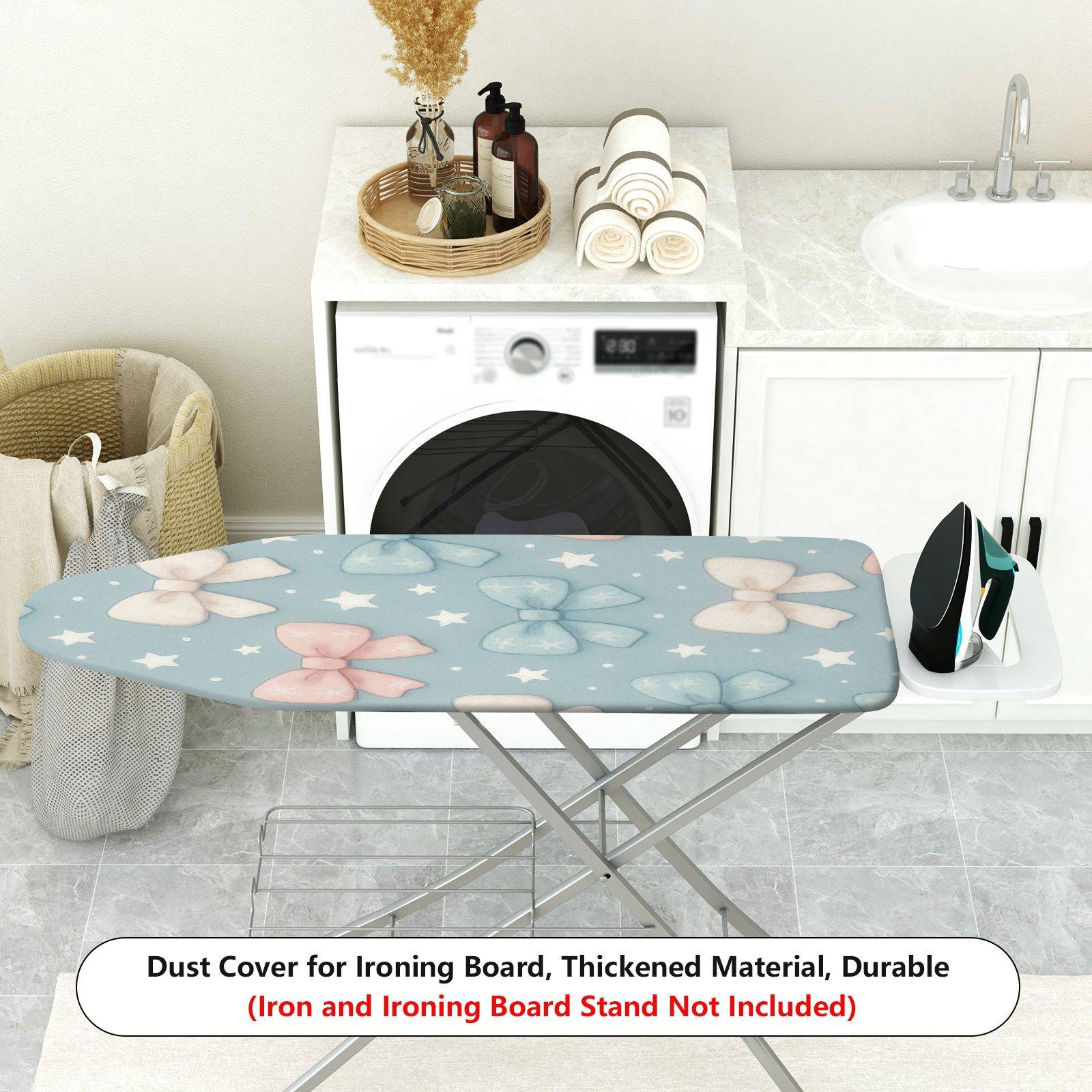 1-Piece Bow Star Polka Dot  Ironing Board Cover, Universal Size, Without Board