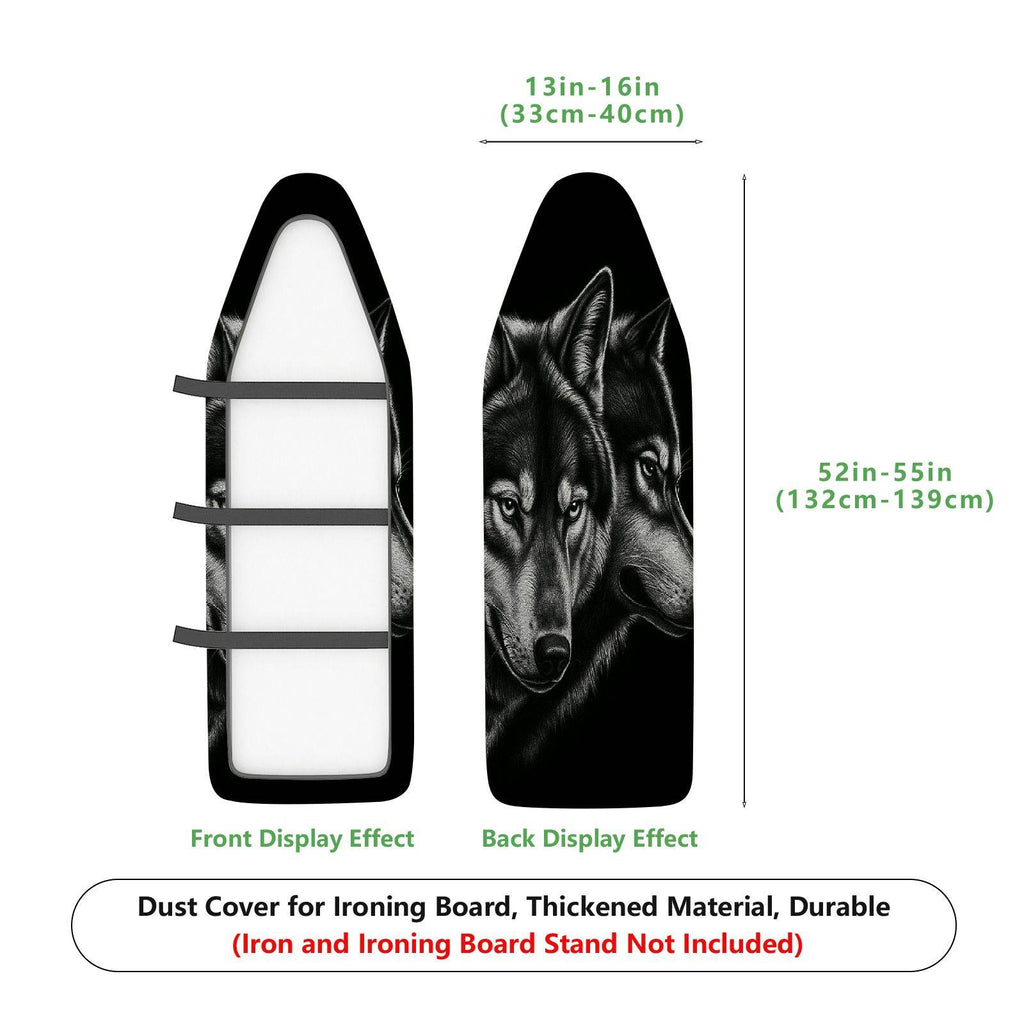 1-Piece Wolf Animal Nature  Ironing Board Cover, Universal Size, Without Board