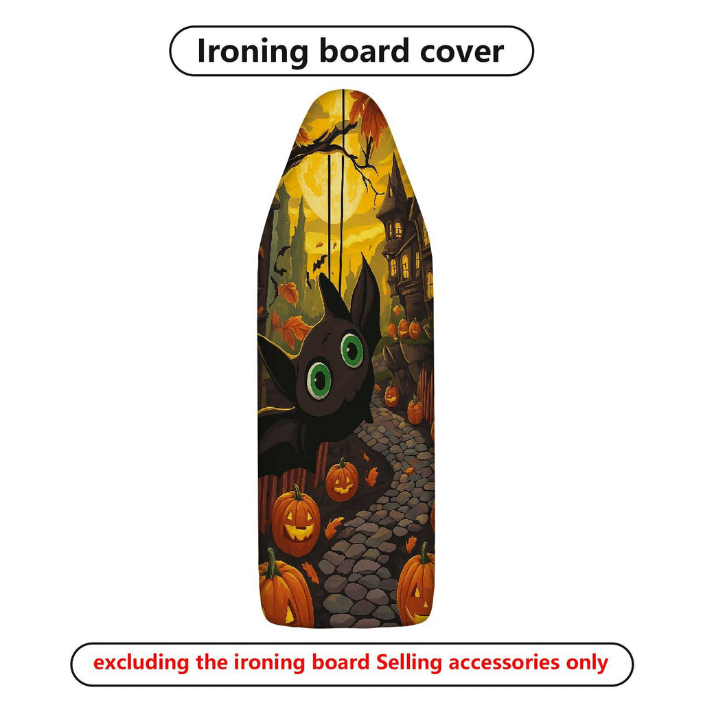 1-Piece Halloween Pumpkin Cat  Ironing Board Cover, Universal Size, Without Board