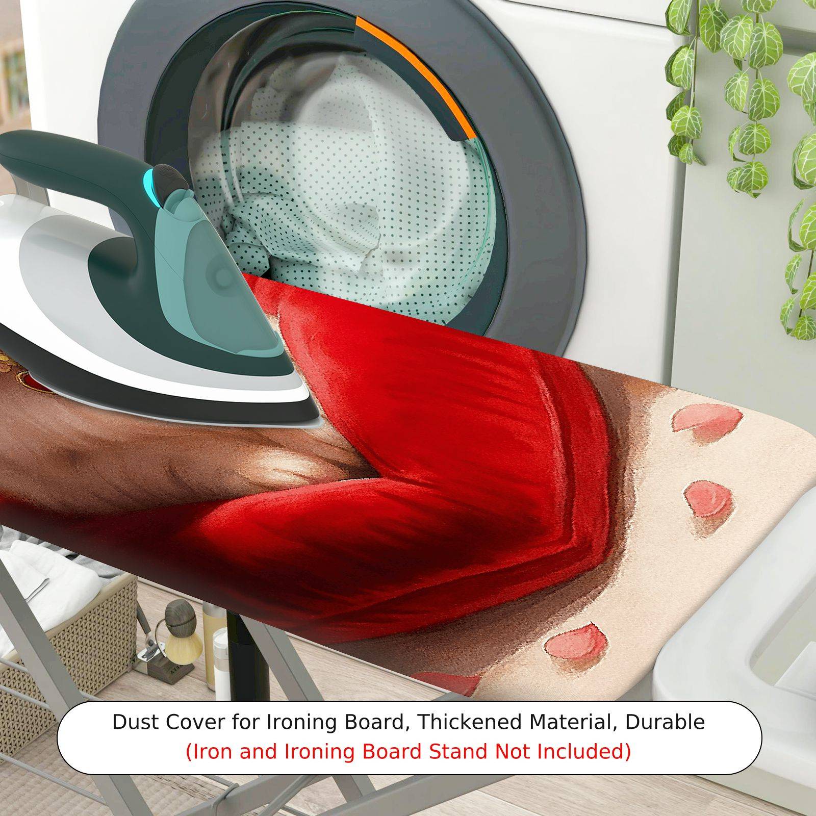 1-Piece Cute Cat Heart Valentine  Ironing Board Cover, Universal Size, Without Board