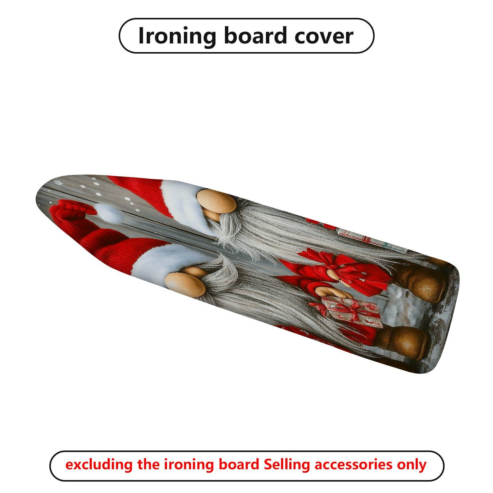 1-Piece Santa Claus Gnome Gift  Ironing Board Cover, Universal Size, Without Board