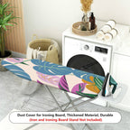 1-Piece Leaf Tropical Floral Pattern  Ironing Board Cover, Universal Size, Without Board