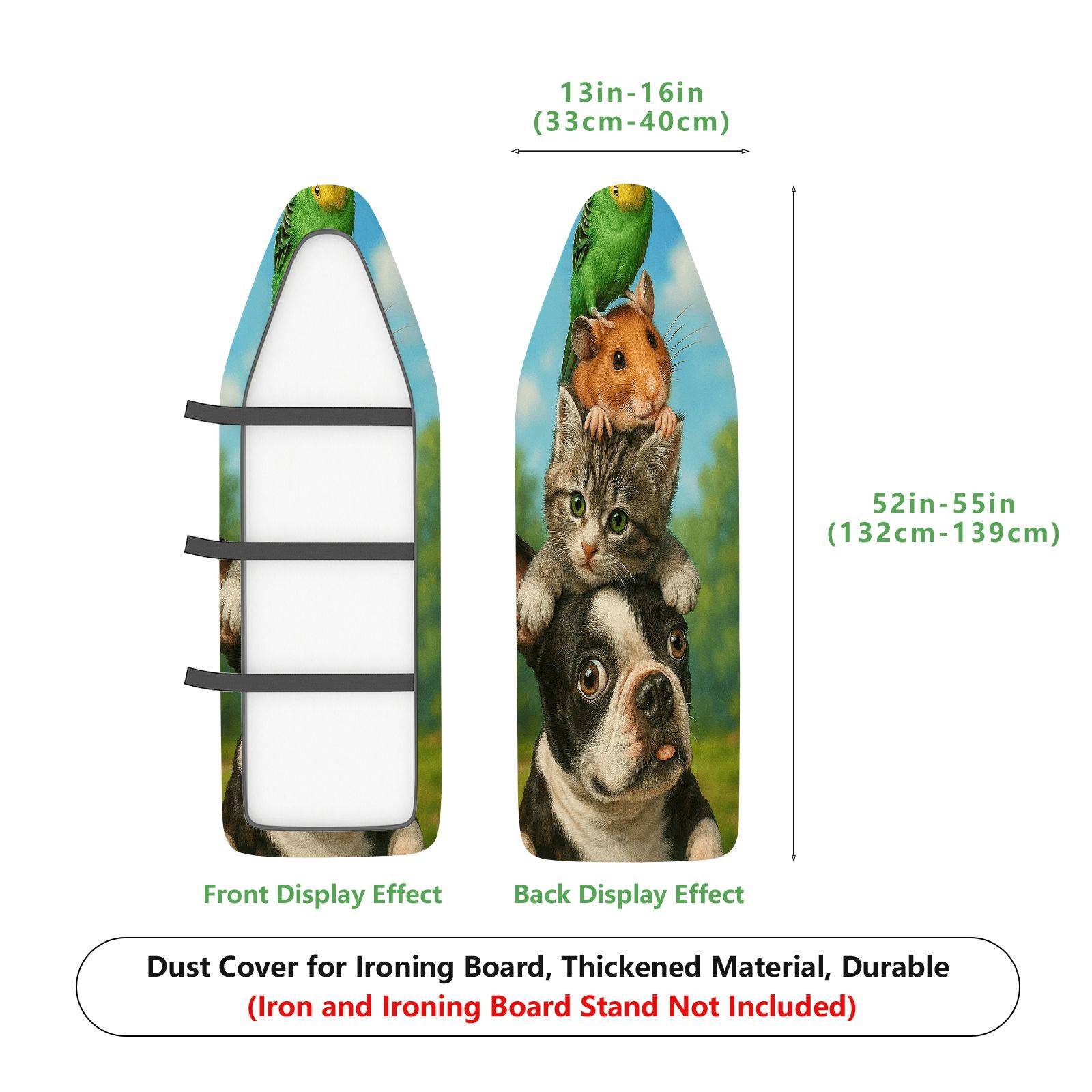 1-Piece Animal Pet Cat Dog  Ironing Board Cover, Universal Size, Without Board