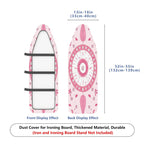 1-Piece Pink Floral Leaf Pattern Dreamcatcher  Ironing Board Cover, Universal Size, Without Board