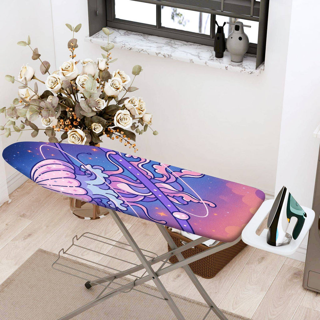 1-Piece Jellyfish Ocean Starry  Ironing Board Cover, Universal Size, Without Board