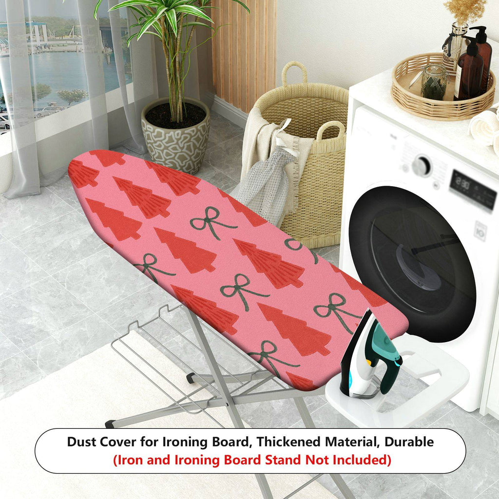1-Piece Christmas Tree Bowknot Red  Ironing Board Cover, Universal Size, Without Board